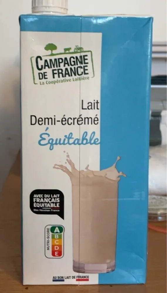 Lait demi-écrémé