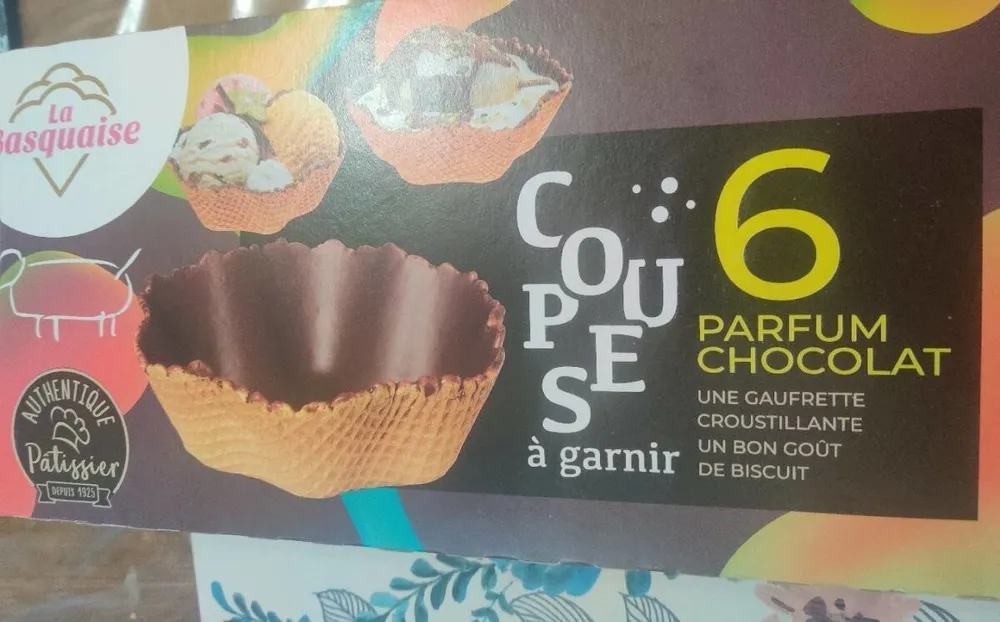 6 Coupes à garnir parfum chocolat