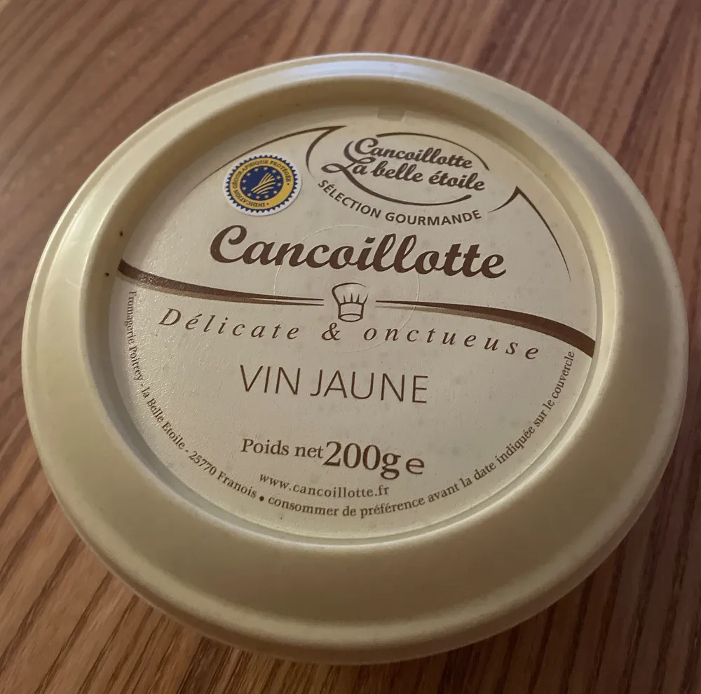 Cancoillotte gourmande Vin Jaune