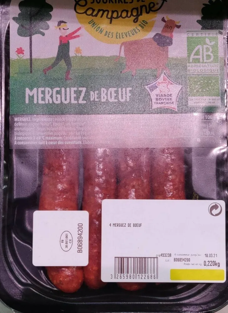 Merguez de boeuf
