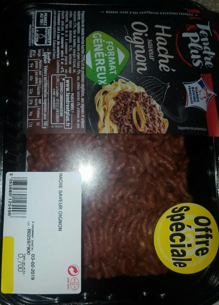 Haché saveur oignon