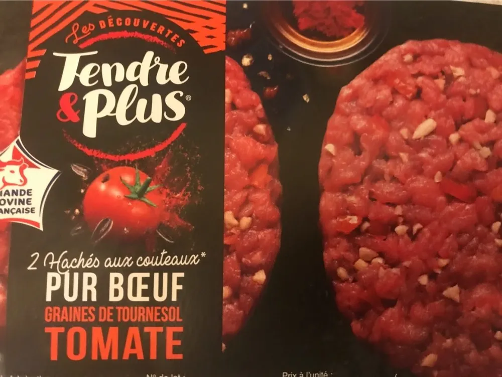 Haché pur boeuf , graines de tournesol tomate