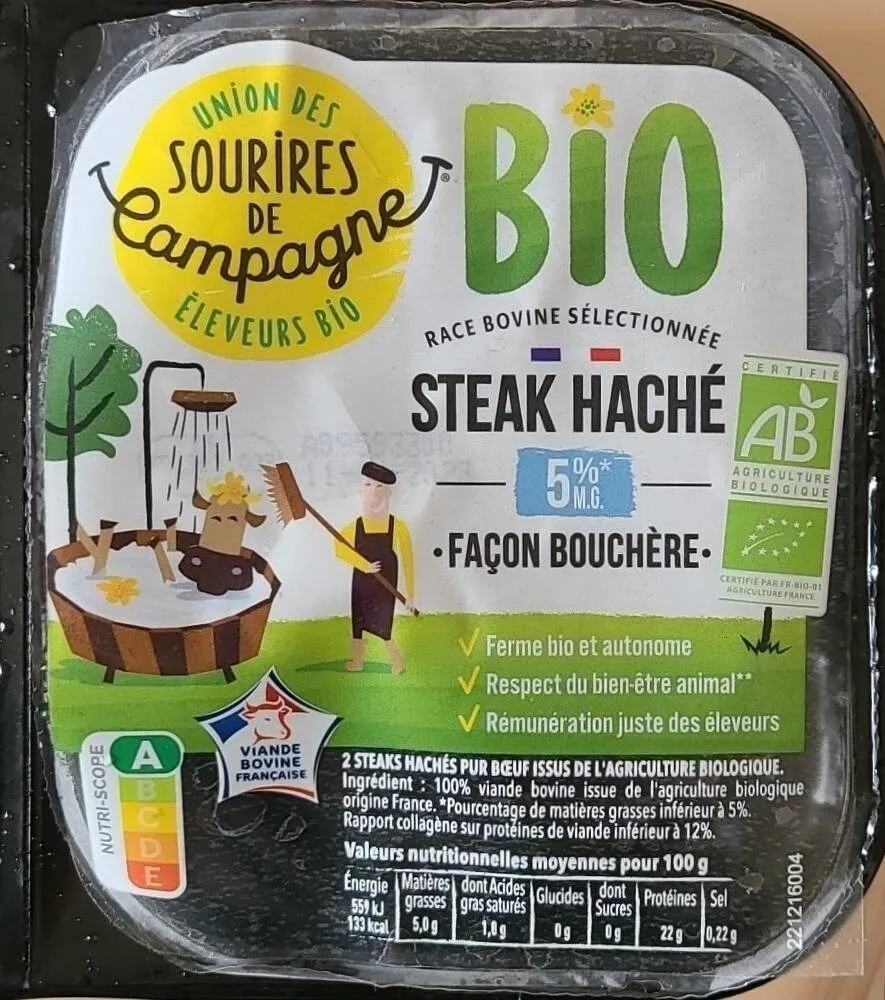 Steak haché 5% Façon bouchère