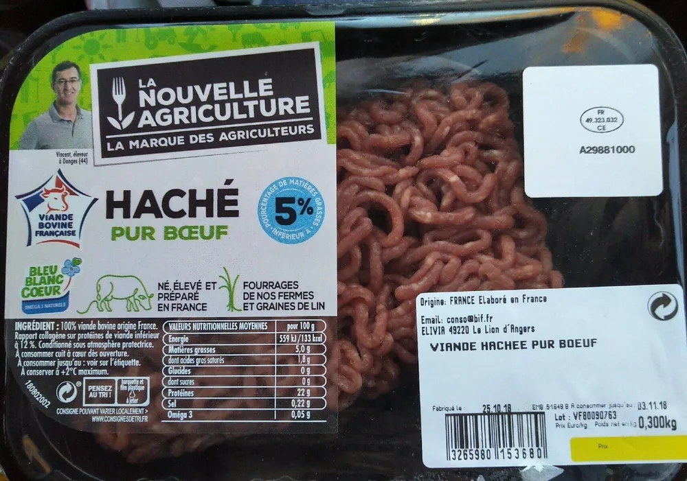 Viande hachee pur bœuf