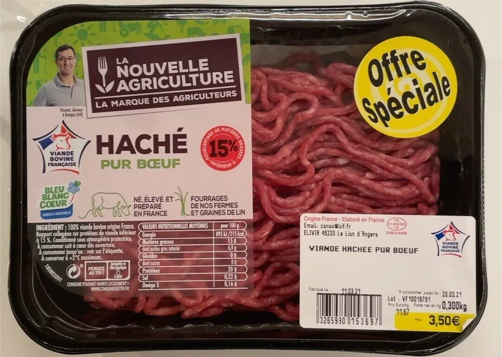 Viande hachée pur bœuf