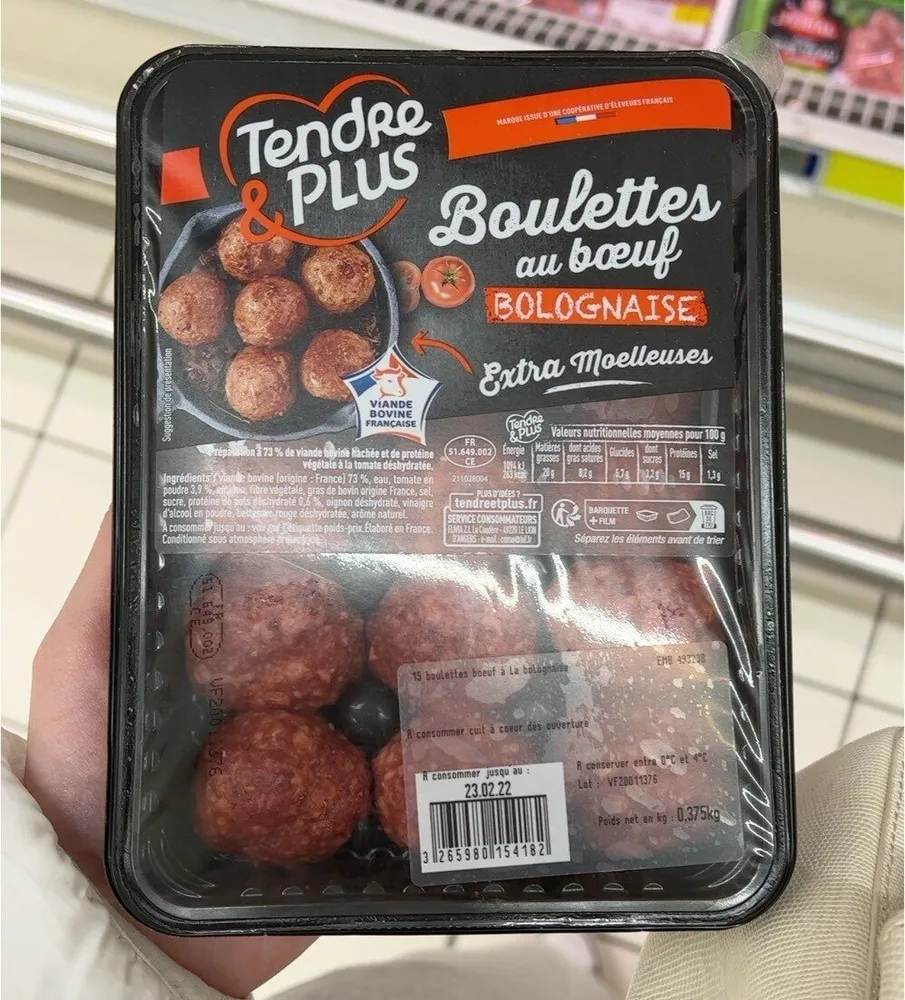 Boulettes au boeuf bolognaise