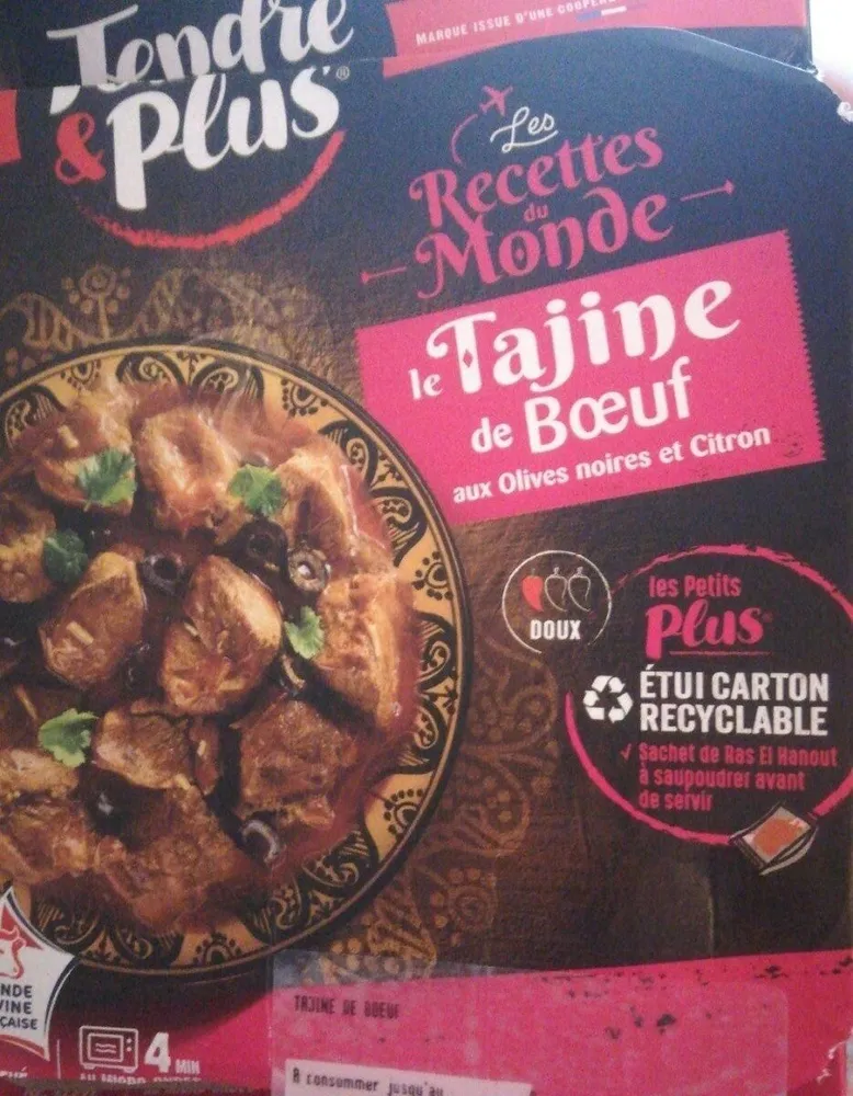Les recettes du monde - Tajine de bœuf aux olives noires et citron