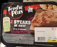2 steaks de boeuf saumurés au sel de Guerande