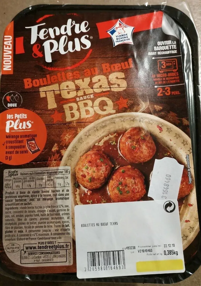 Boulettes au bœuf sauce BBQ