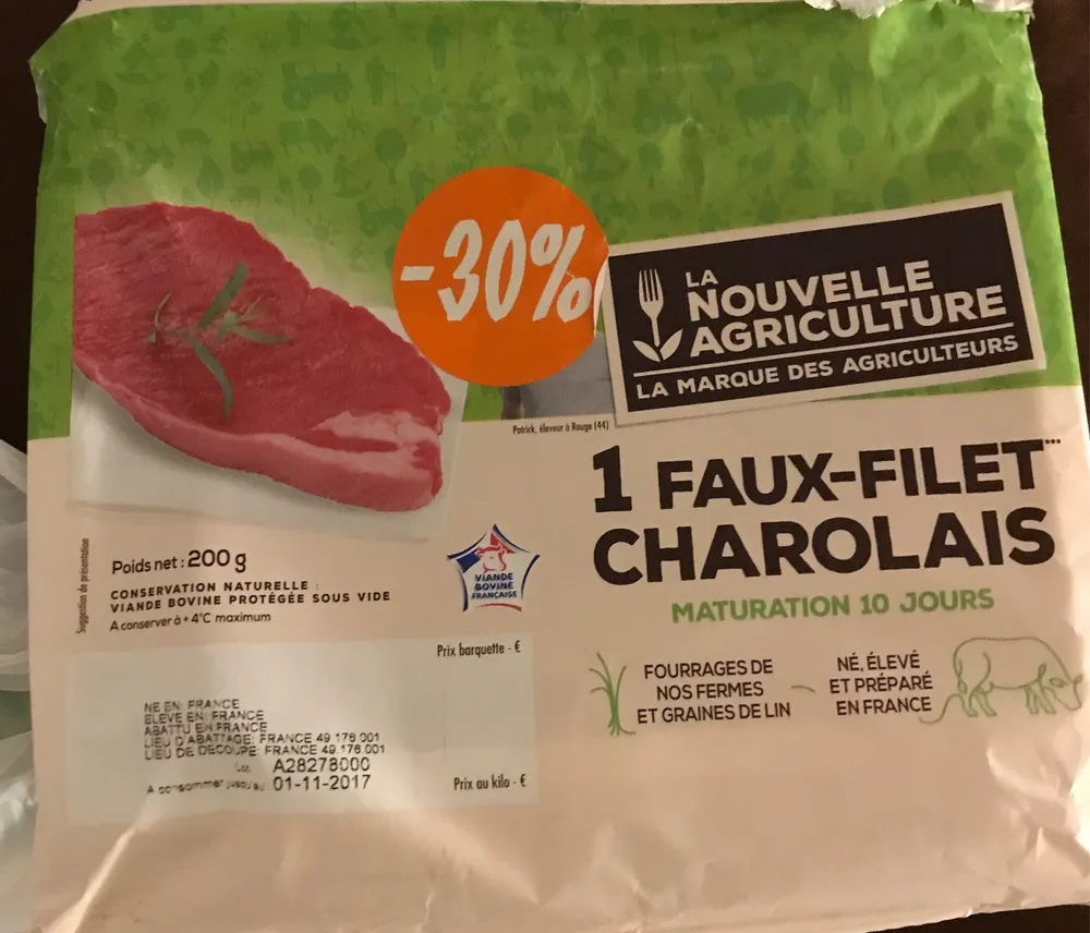 1 Faux-filet charolais