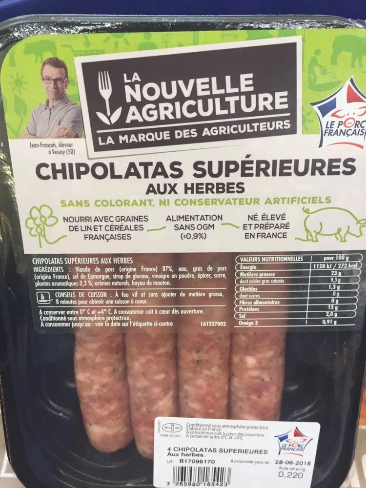 Chipolatas superieures aux herbes