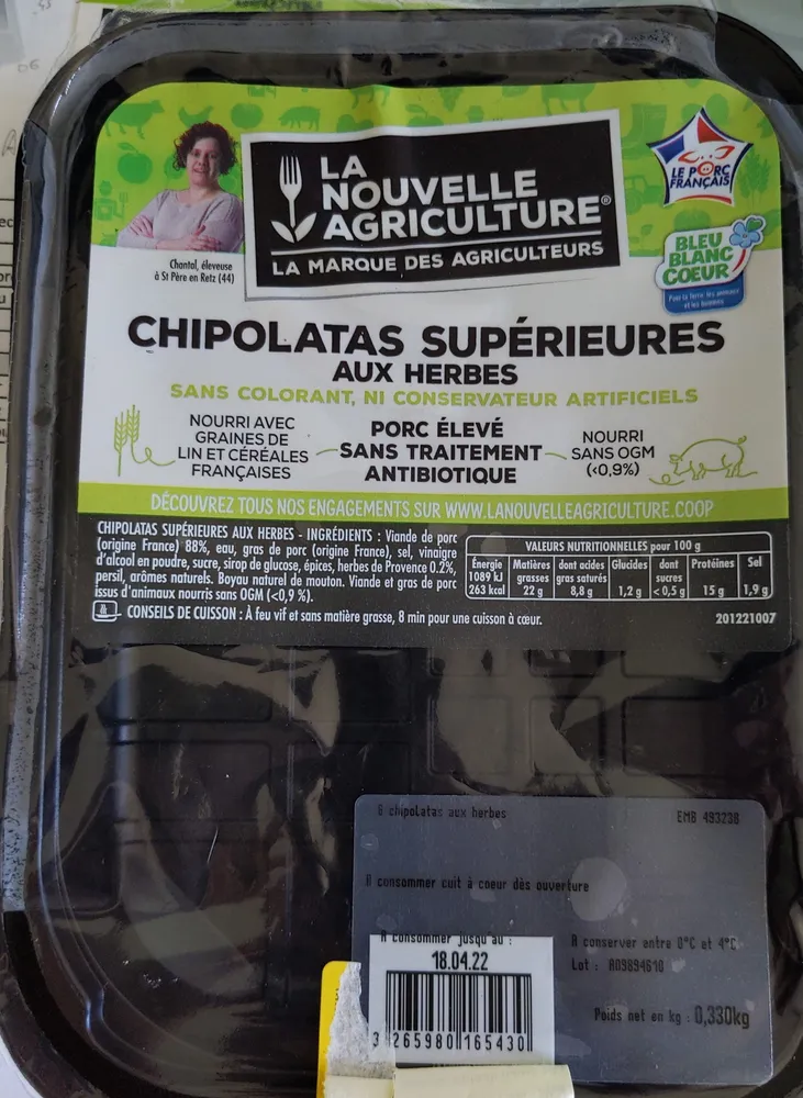 Chipolatas superieures aux herbes