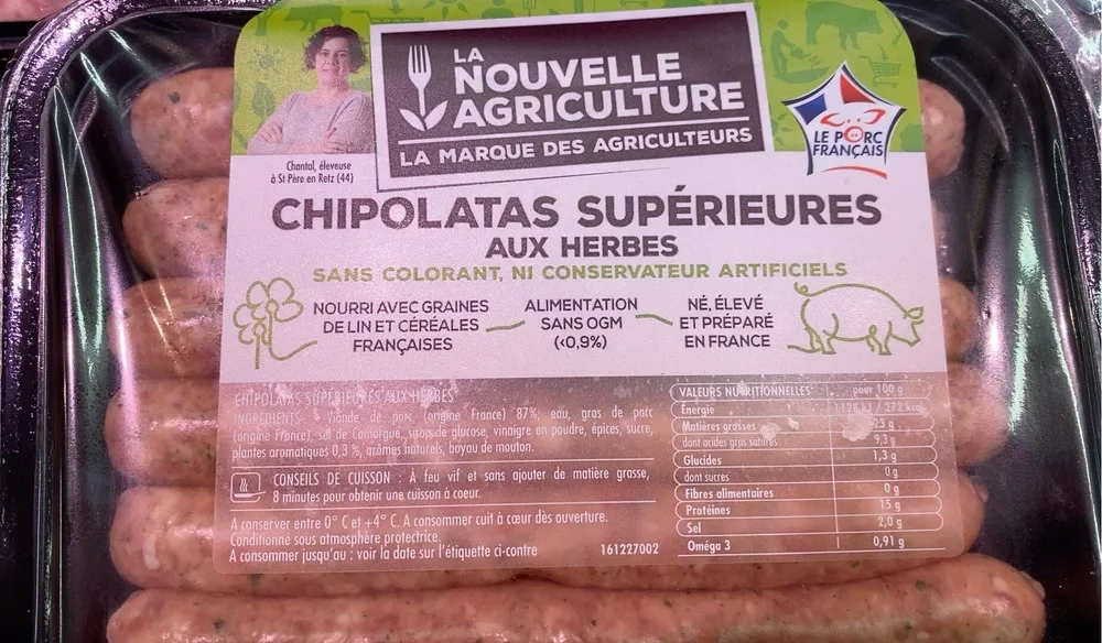 Chipolatas sup aux herbes