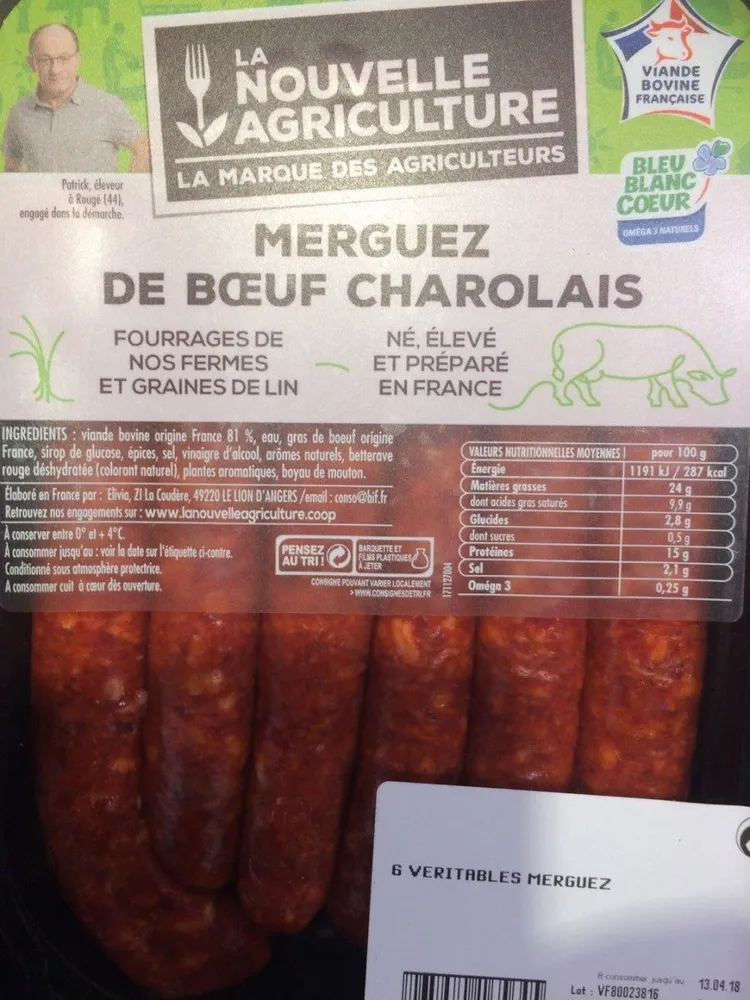 Merguez de boeuf charolais