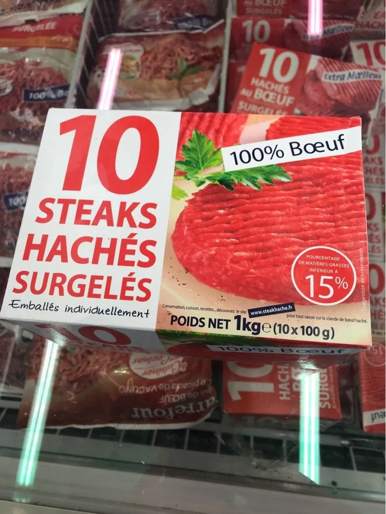 Steaks Haché pur boeuf