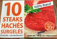 Steaks haches 100% pur boeuf