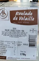 Roulade de volaille aux olives