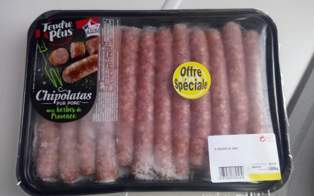 Chipolatas pur porc