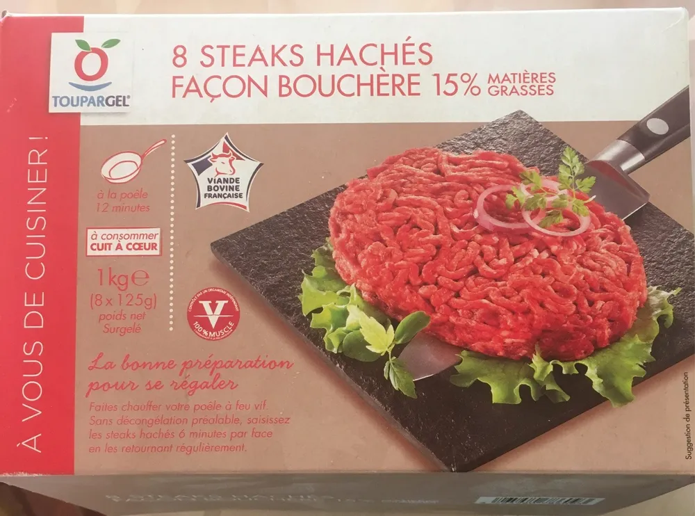8 steaks hachés façon bouchère