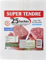 Super tendre 25 hachés