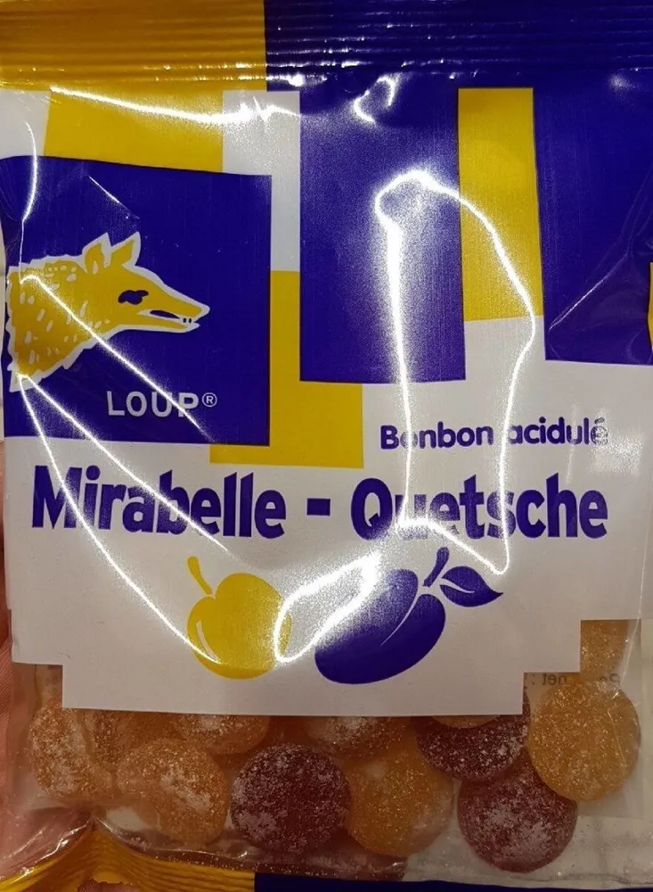 Bonbon acidulé mirabelle-quetsche