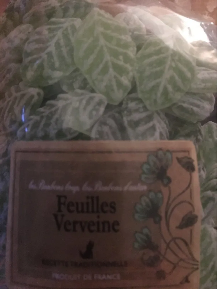 Bonbons feuille verveine