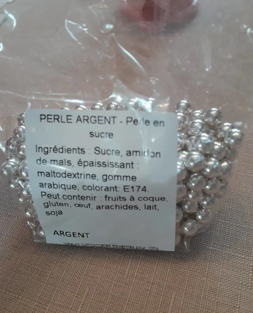 PERLE D ARGENT PERLE de sucre