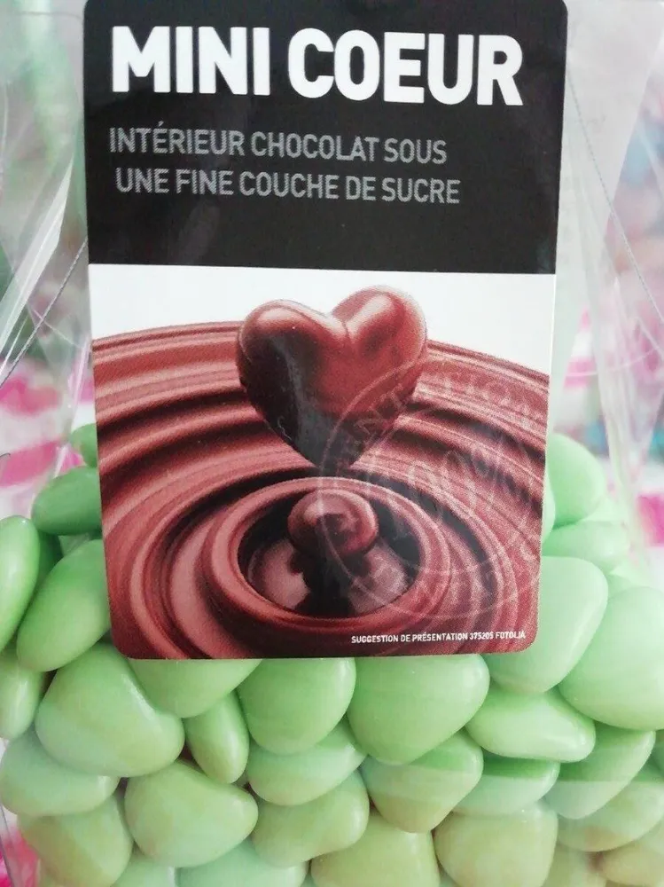 Mini cœurs- dragées au chocolat 73% cacao