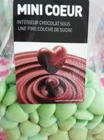 Mini cœurs- dragées au chocolat 73% cacao
