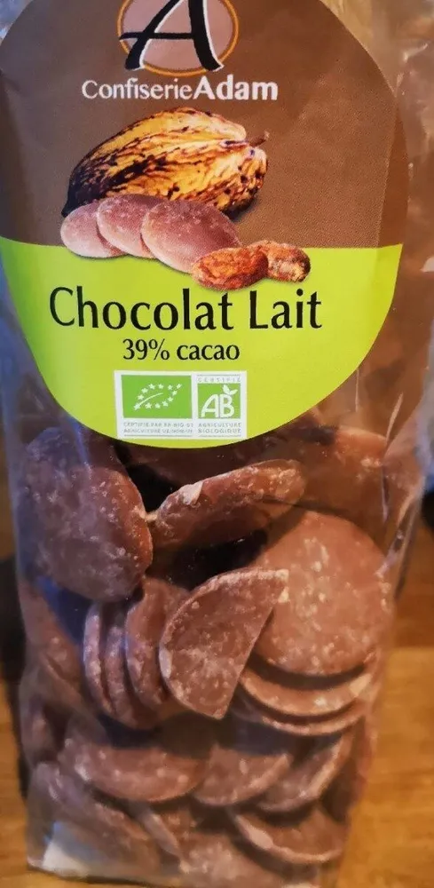 Bio-Pastille de chocolat au lait