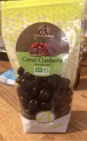Coeur Cranberry chocolat noir