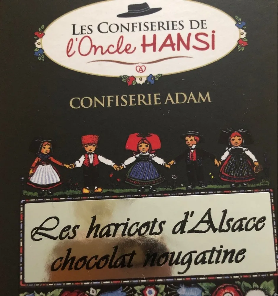 Les haricots d'alsace chocolat nougatine