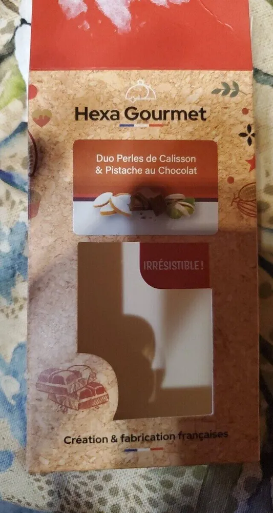 Duo perles de calisson et pistache chocolat