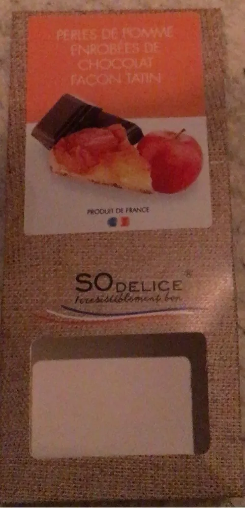 Perles de pomme enrobées de chocolat façon tatin