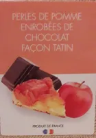 Perles de pomme enrobées de chocolat façon tatin