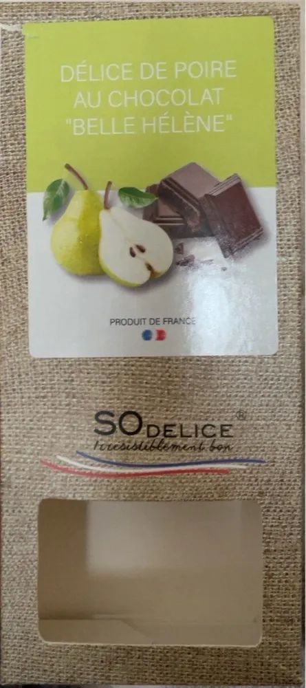 Delice de poire au chocolat belle helene