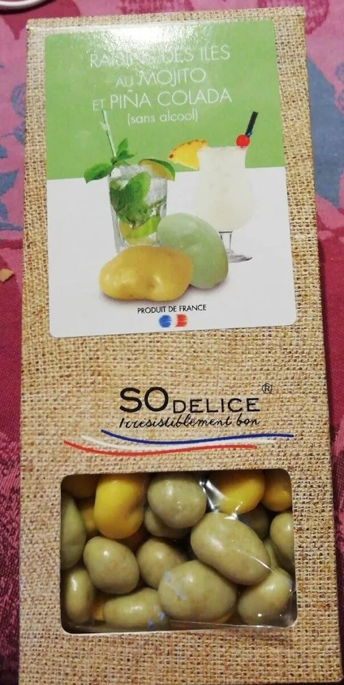 Raisin des îles au mojito et Pina colada