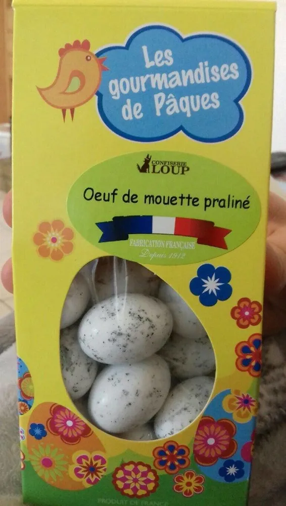 Oeuf de mouette praliné