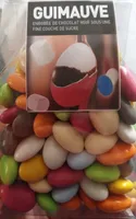 Guimauve enrobée de chocolat noir et dragéifiée