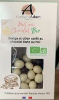 Orange et citron confit au chocolat blanc ou noir