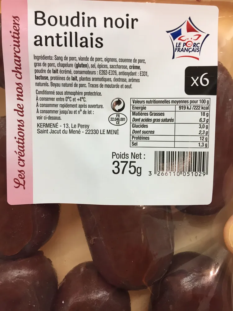 Boudin Noir Antillais