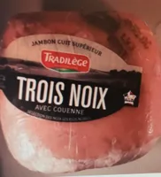 Jambon cuit supérieur avec couenne 3 noix