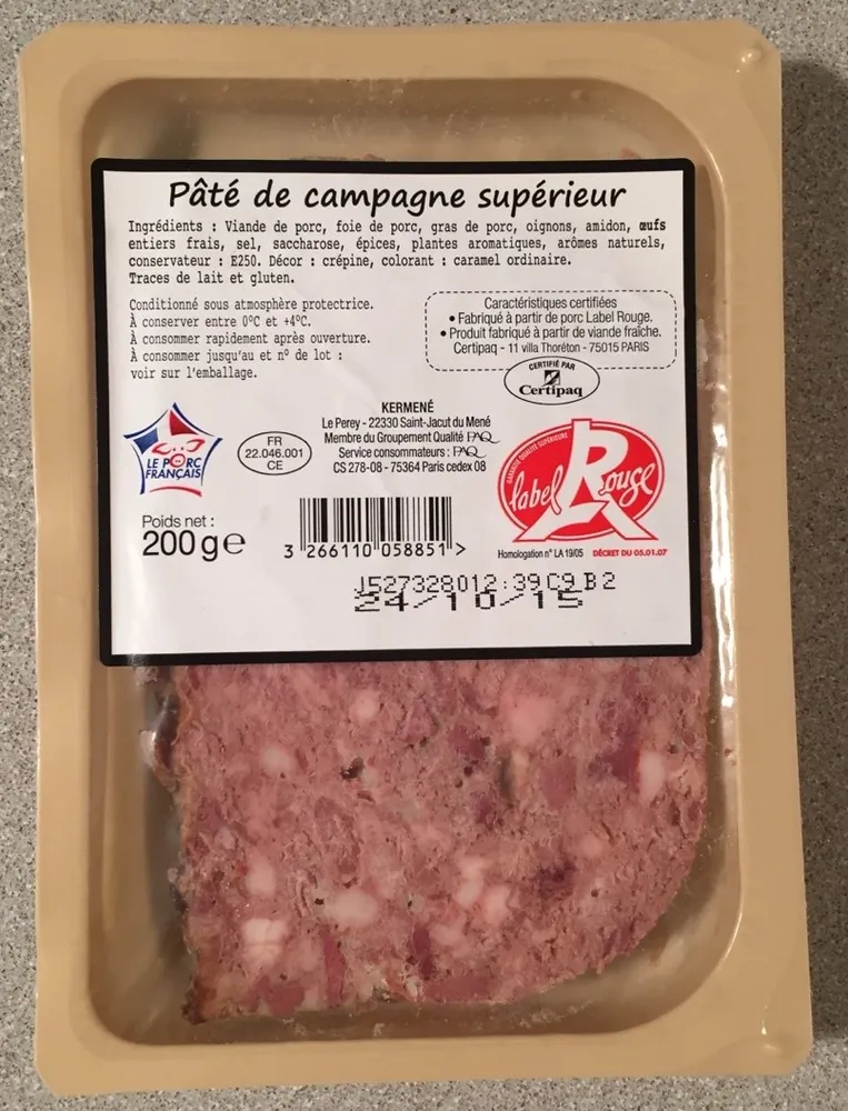 Pâté de campagne supérieur