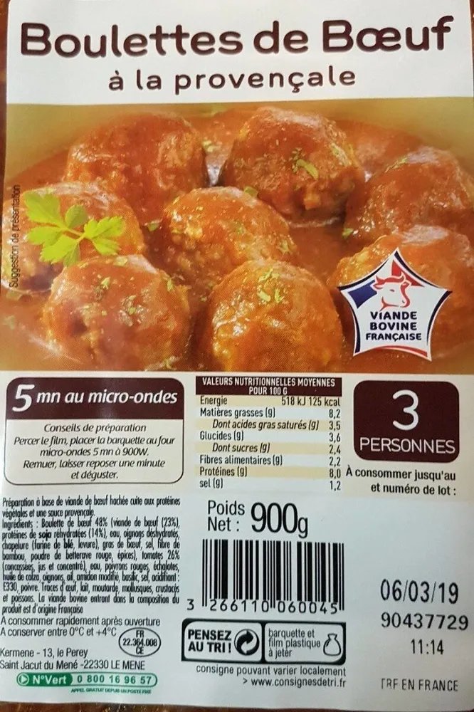 Boulettes de boeuf à la provençale