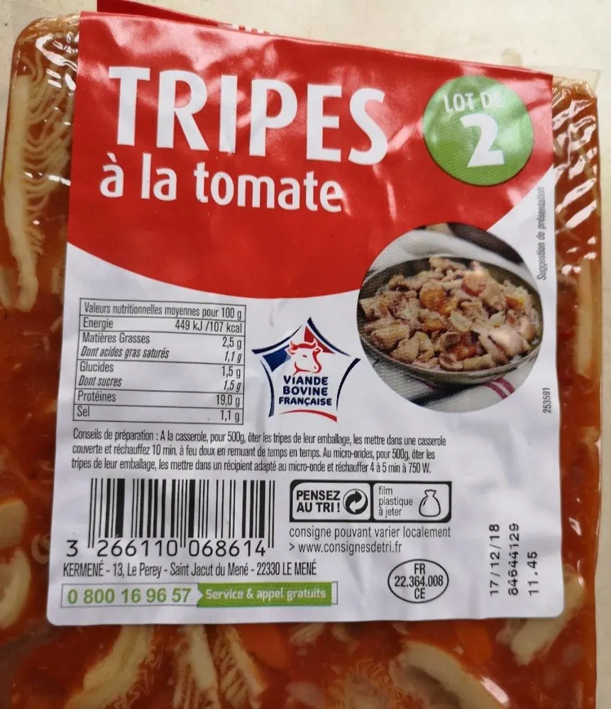 Tripes à la tomates