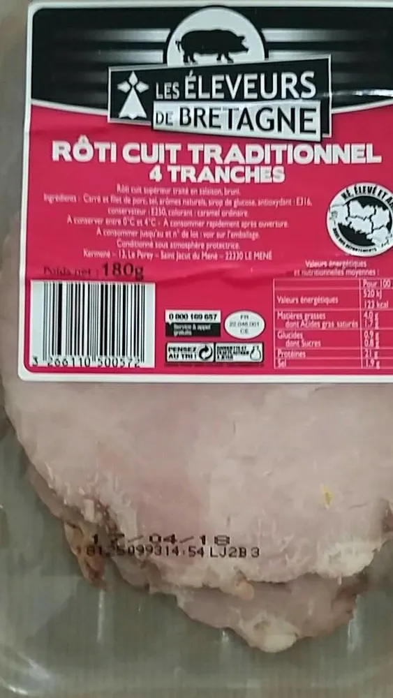 Rôti cuit traditionnel 4 tranches