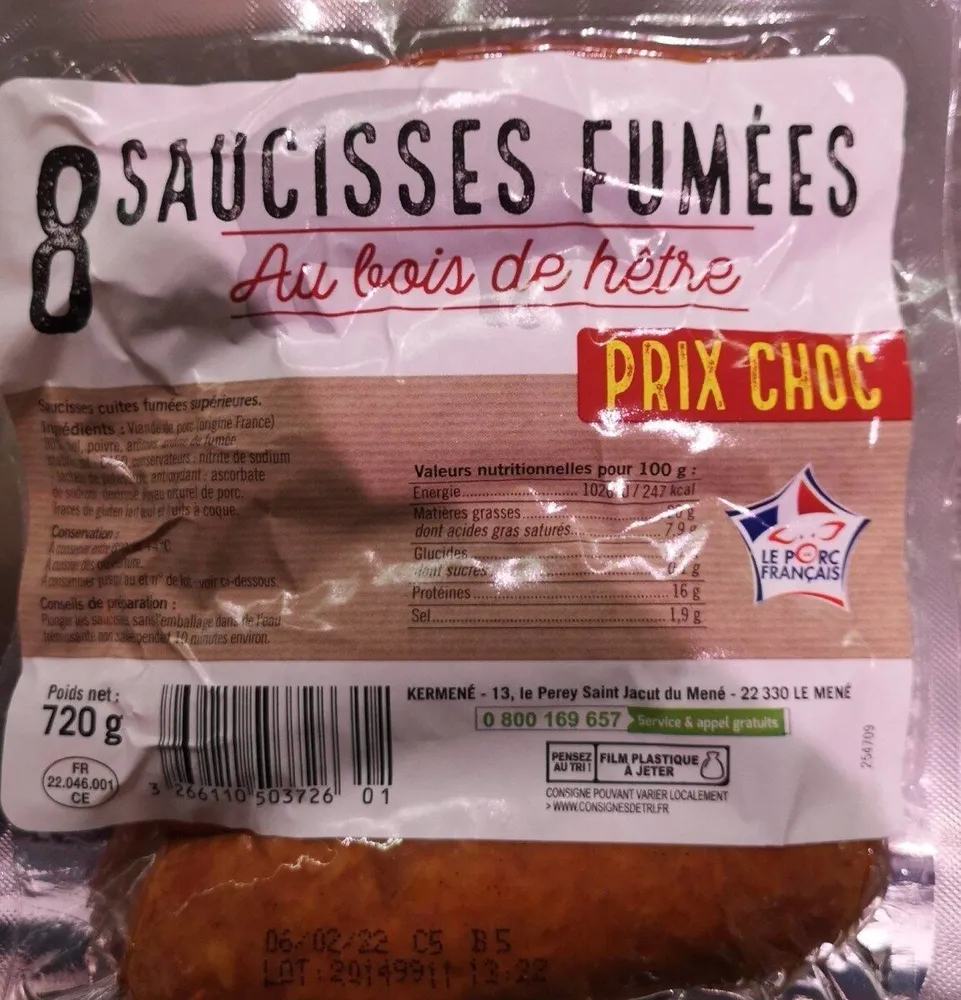Saucisses fumée