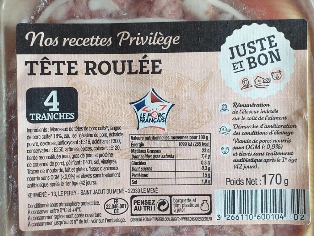 Tête roulee