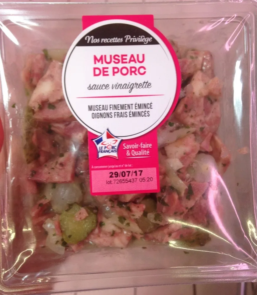 Museau de porc sauce vinaigrette