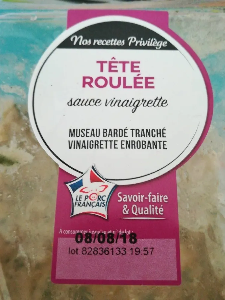 Tête roulée